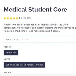 medical school textbook set